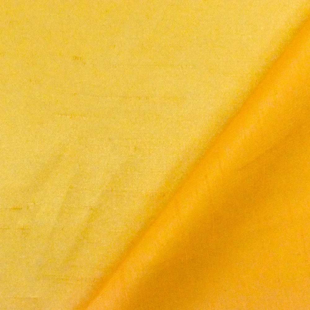 Scholar Yellow Solid Poly Antique Satin Woven Fabric