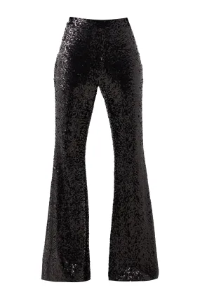 Sequin Flared Trousers