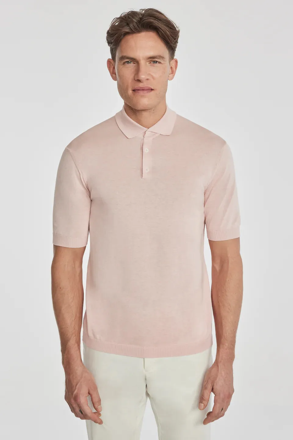 SetiCo Cotton and Silk Knit Polo