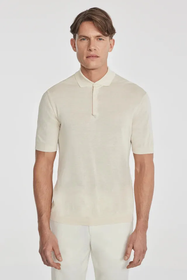 SetiCo Cotton and Silk Knit Polo