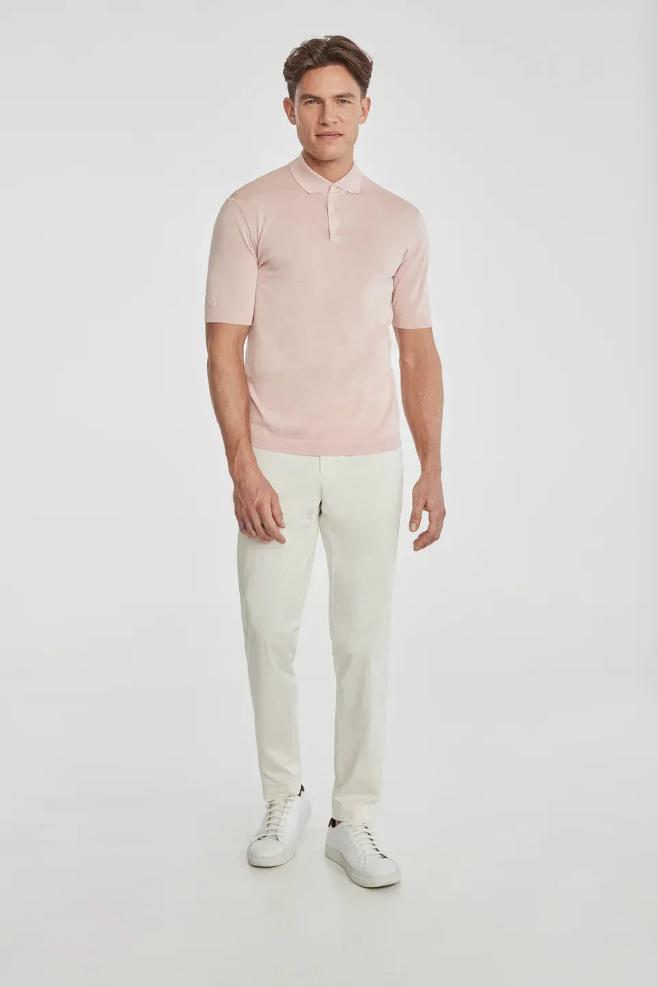 SetiCo Cotton and Silk Knit Polo