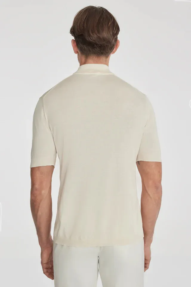 SetiCo Cotton and Silk Knit Polo