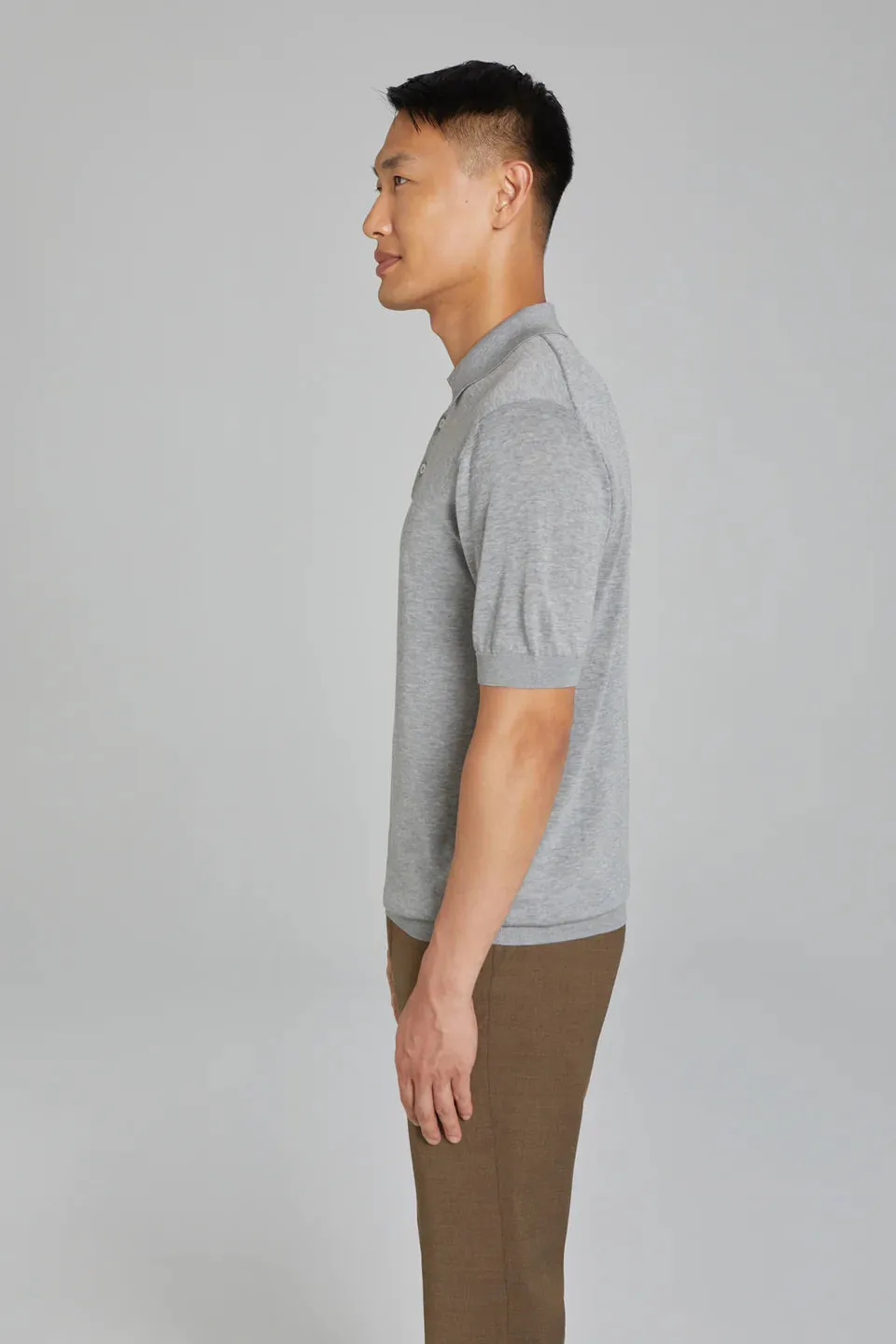 SetiCo Cotton and Silk Knit Polo