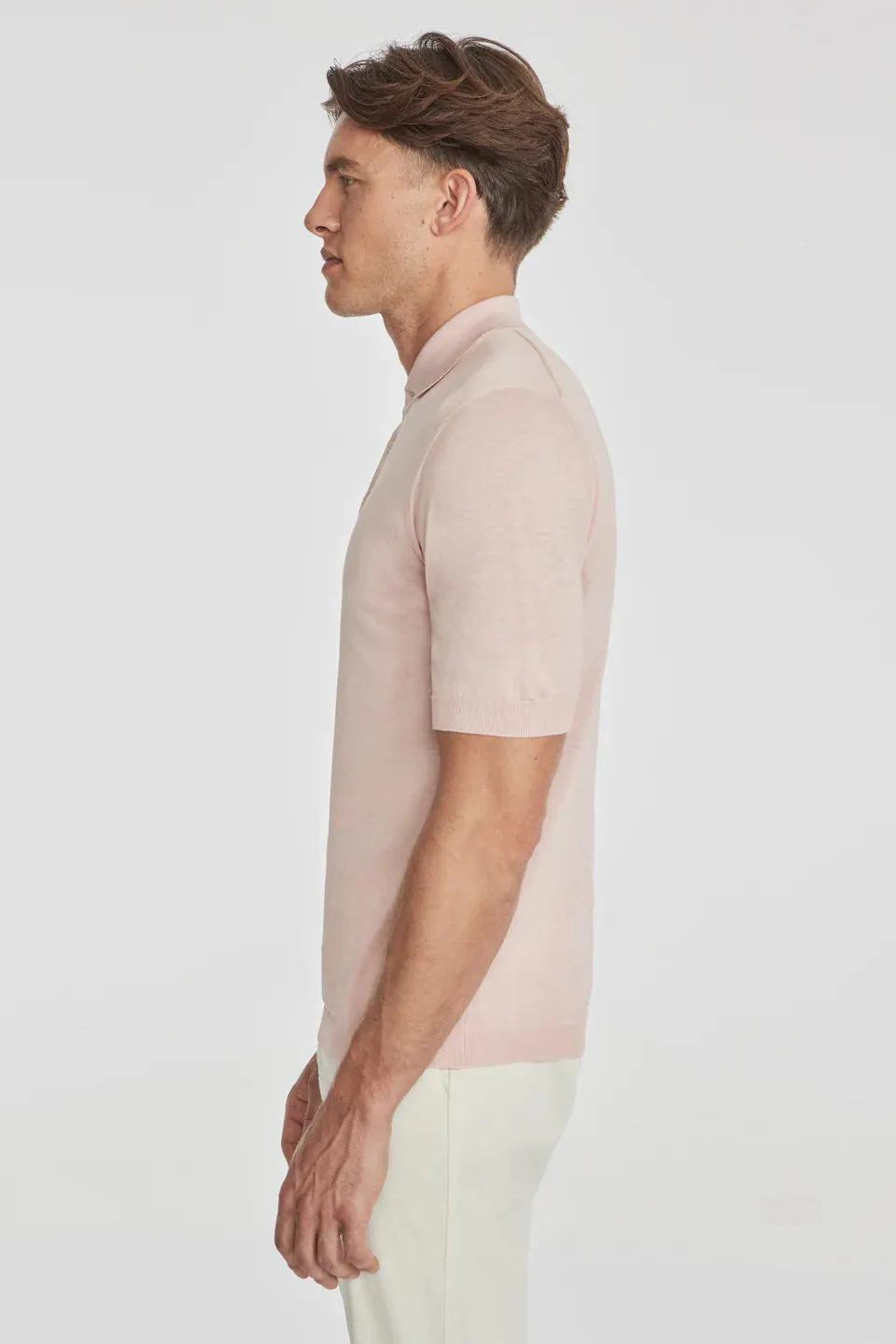 SetiCo Cotton and Silk Knit Polo