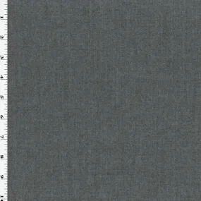 Shaded Gray Wool Blend Semi-Opaque Dobby Woven Suiting Fabric