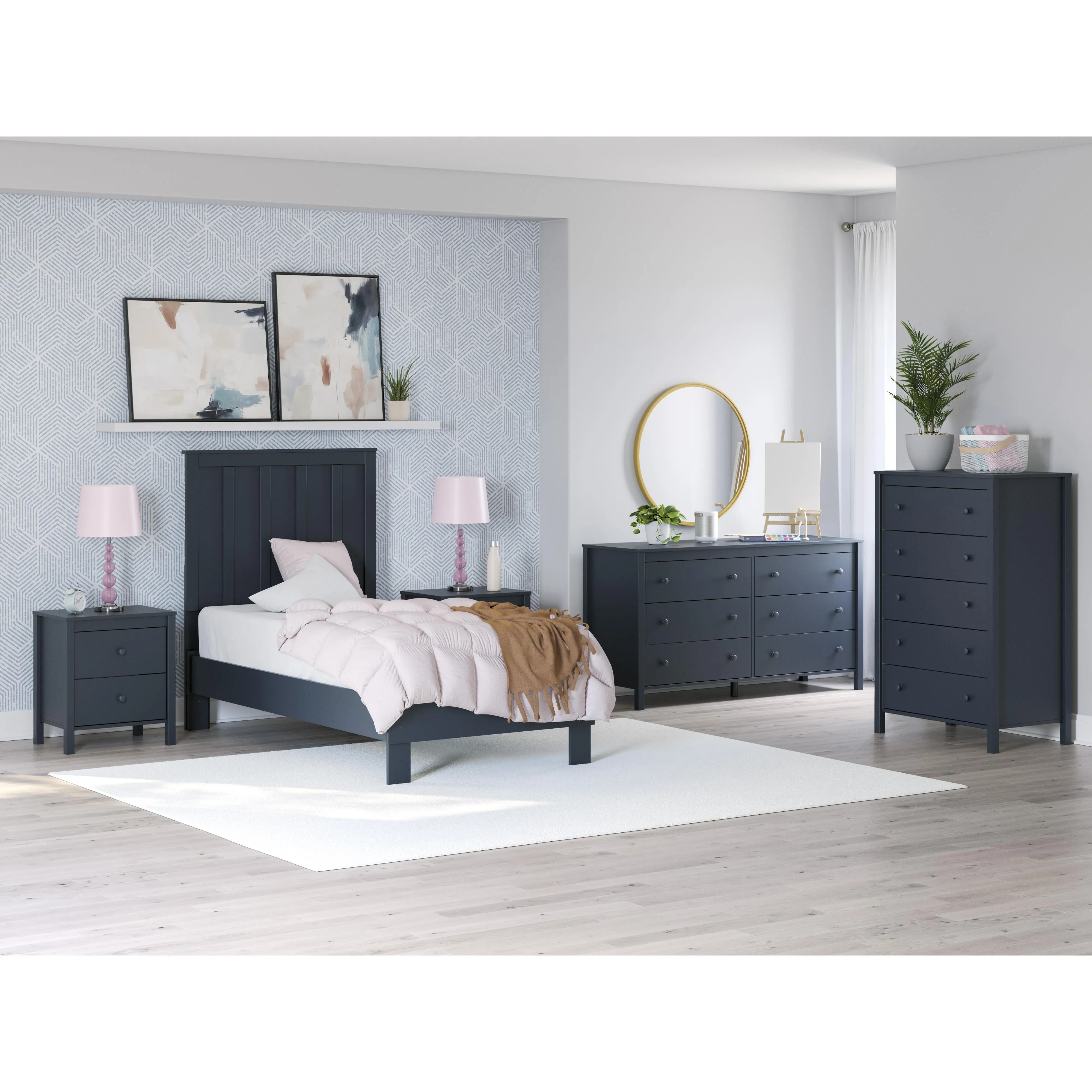 Signature Design by Ashley Simmenfort Twin Platform Bed EB1528-155/EB1528-111