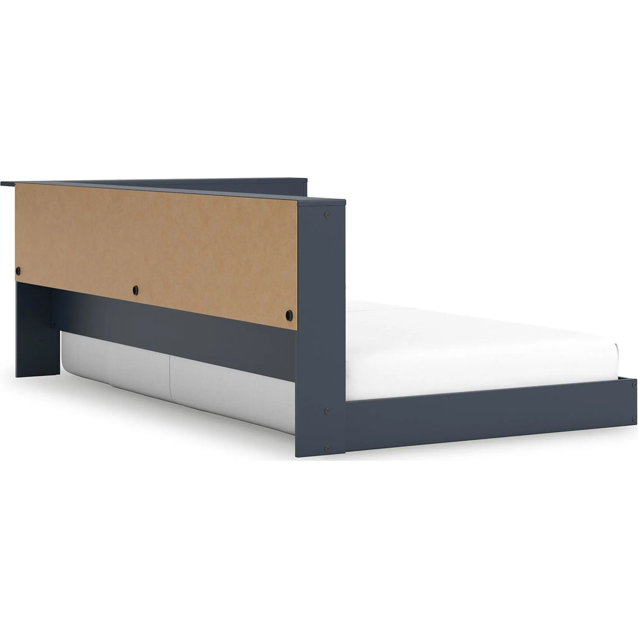 Simmenfort Bookcase Storage Bed - Navy Blue