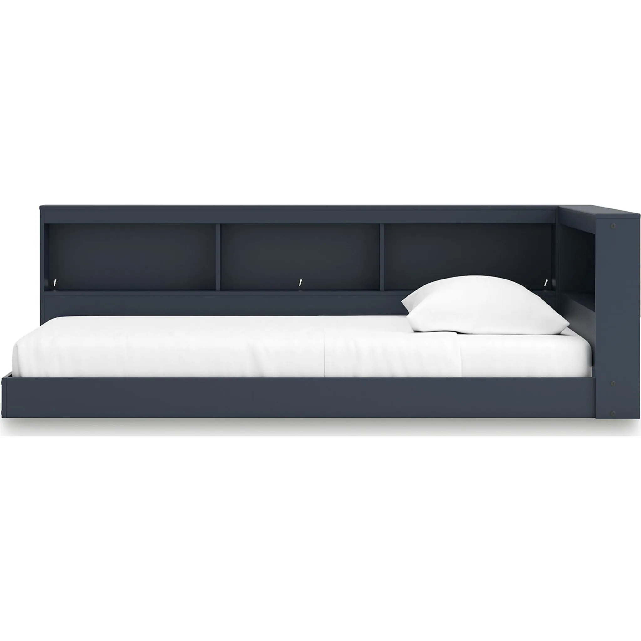 Simmenfort Bookcase Storage Bed - Navy Blue