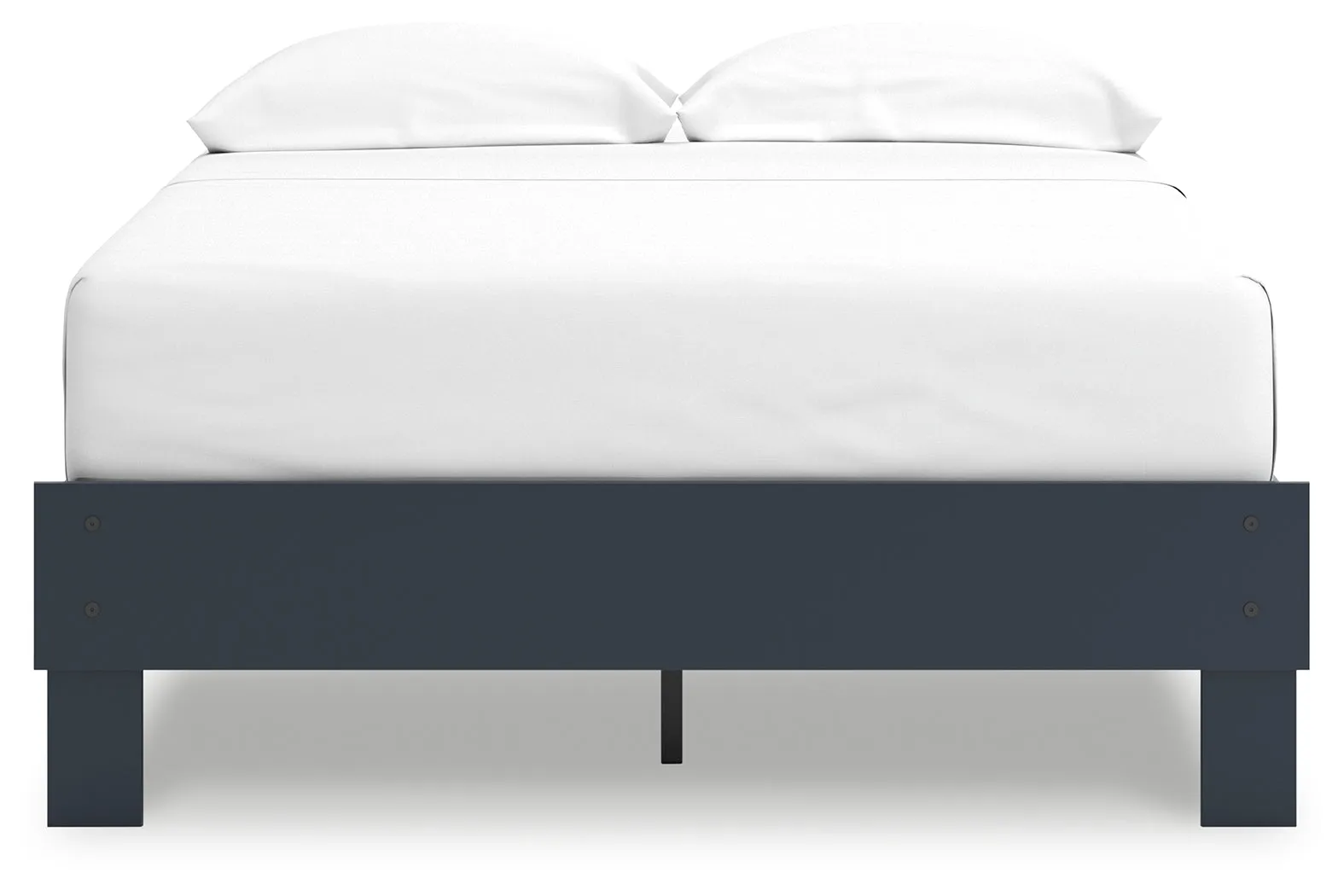 Simmenfort Full Platform Bed with Dresser, Chest and 2 Nightstands in Navy Blue