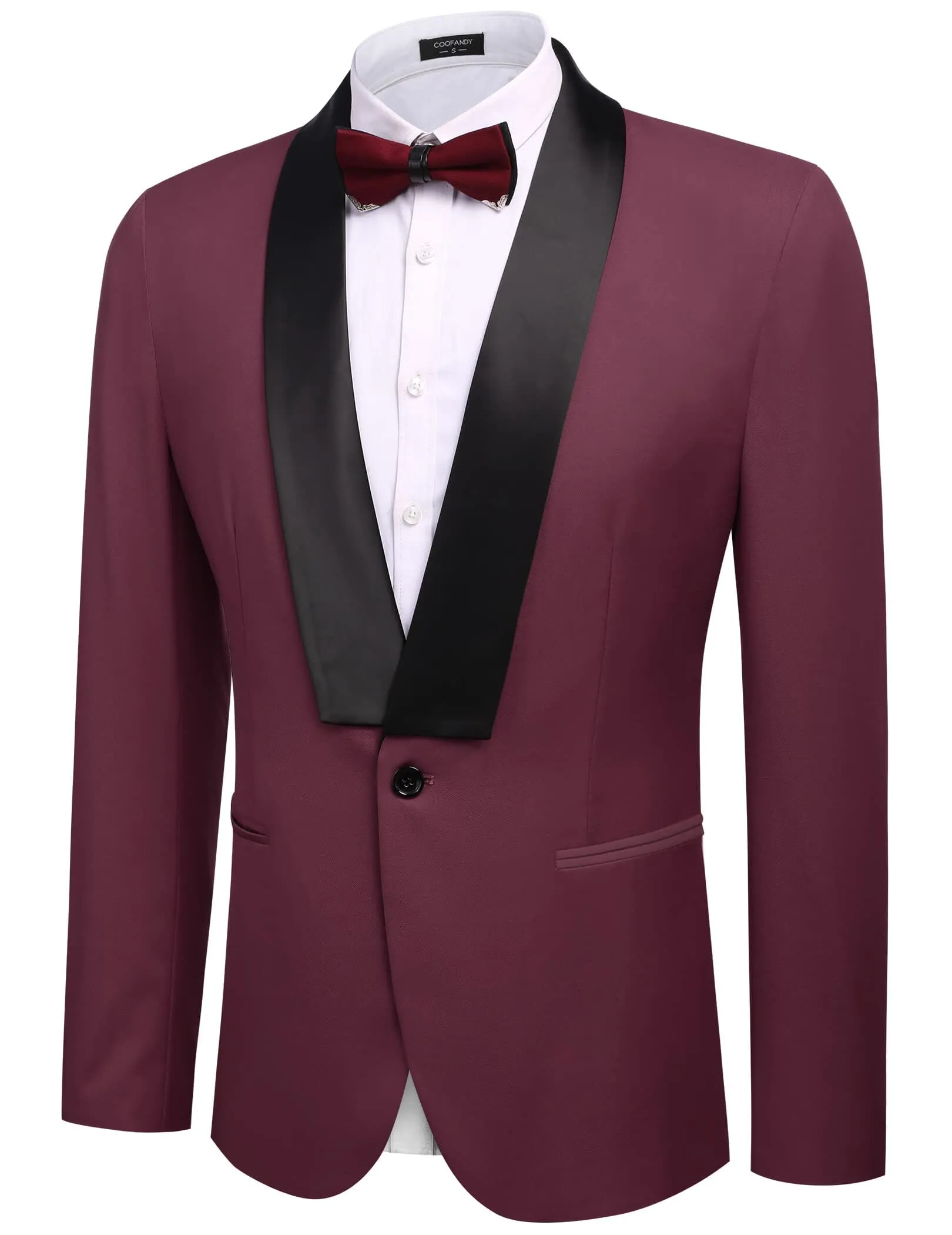 Slim Fit Suits One Button Shawl Lapel Tuxedo (US Only)