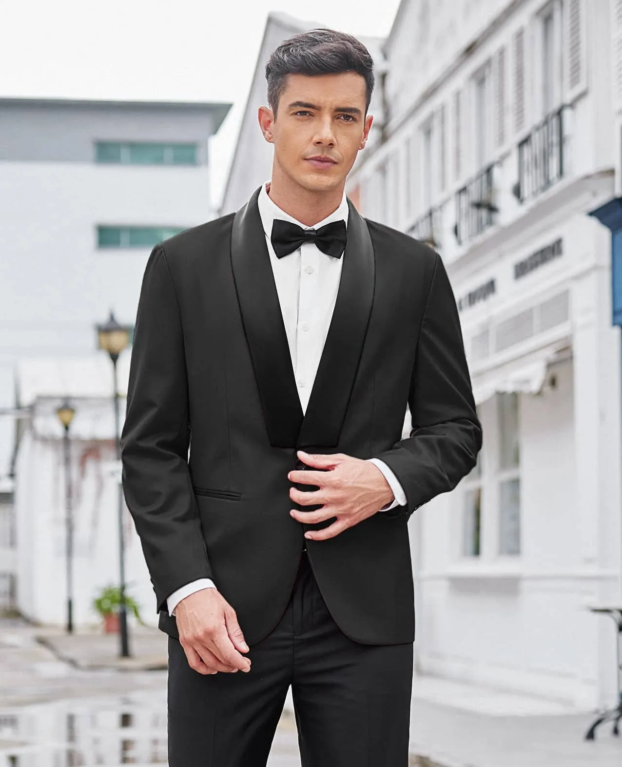 Slim Fit Suits One Button Shawl Lapel Tuxedo (US Only)