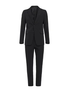 technical fabric single-breasted suit