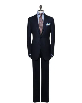 Textured Navy Suit