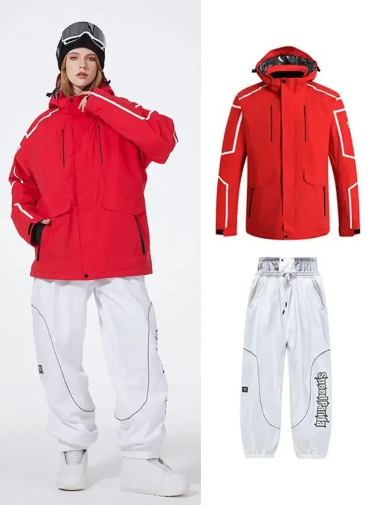 Women Winter Snowboarding Jacket & Pants Set Winter Ski Outfits