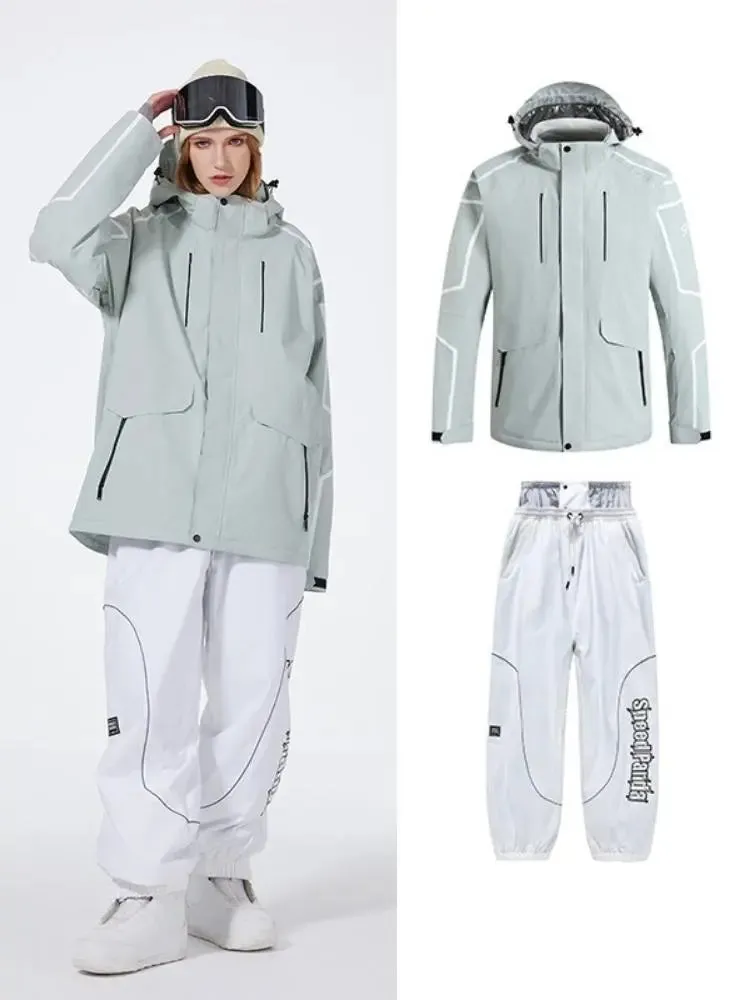 Women Winter Snowboarding Jacket & Pants Set Winter Ski Outfits