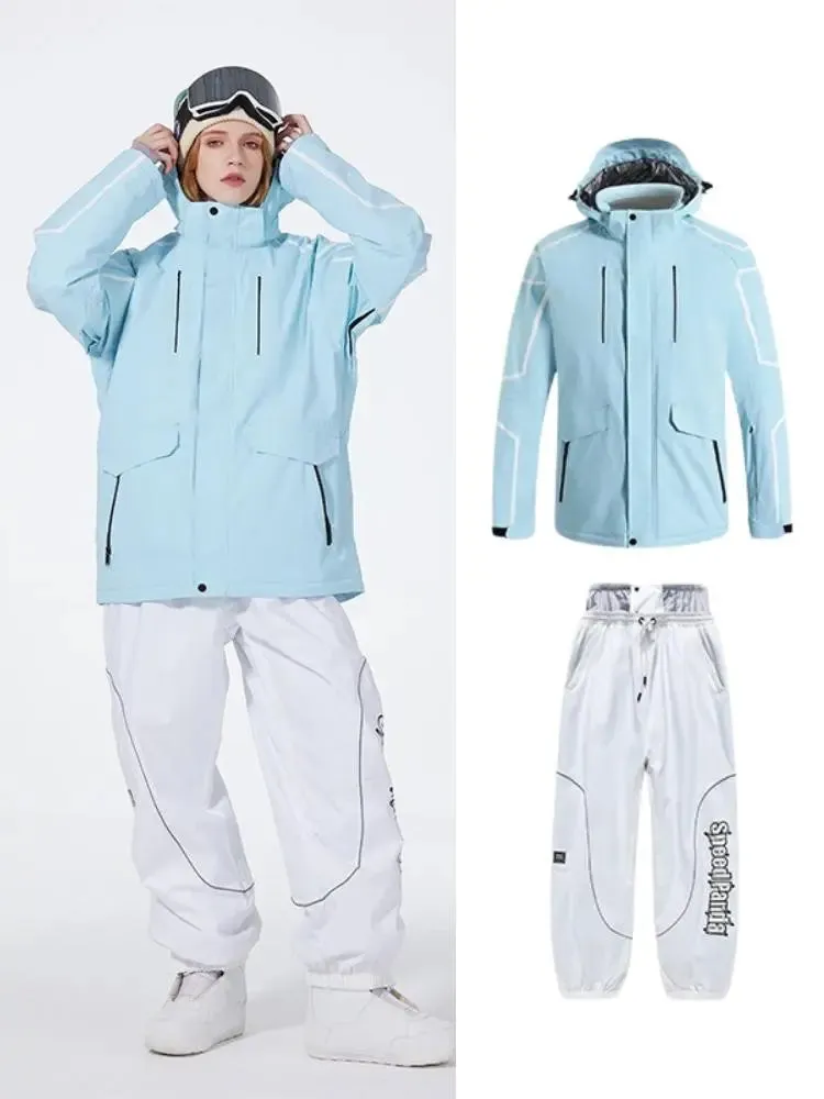 Women Winter Snowboarding Jacket & Pants Set Winter Ski Outfits