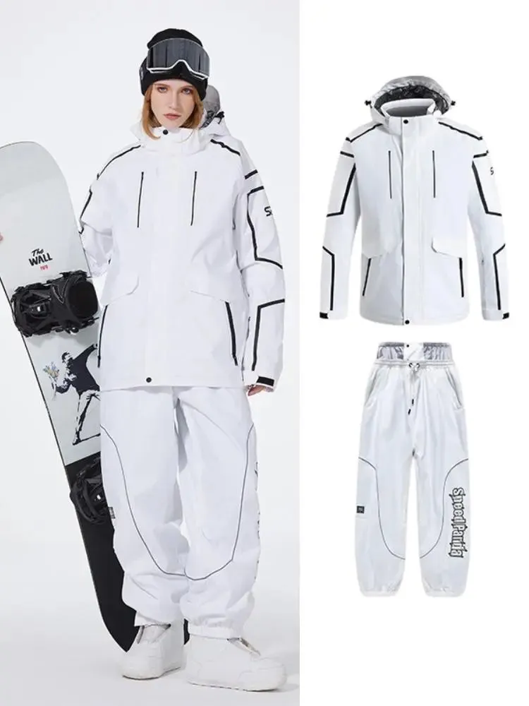 Women Winter Snowboarding Jacket & Pants Set Winter Ski Outfits