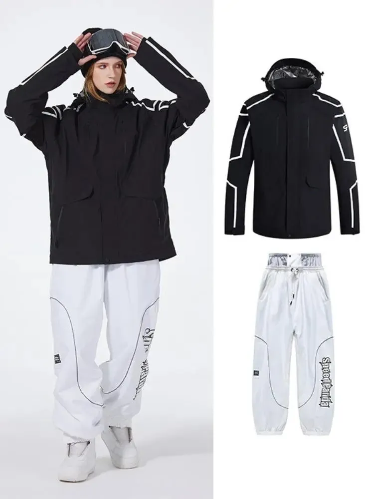 Women Winter Snowboarding Jacket & Pants Set Winter Ski Outfits