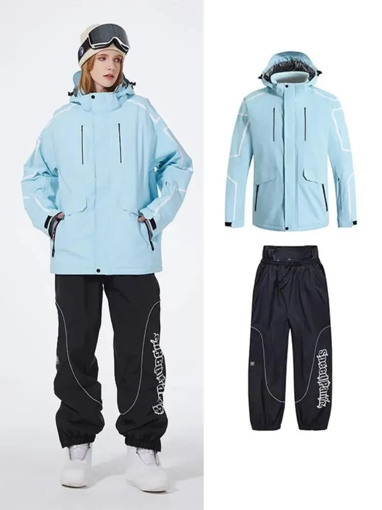 Women Winter Snowboarding Jacket & Pants Set Winter Ski Outfits