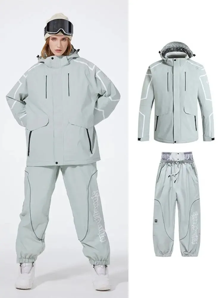 Women Winter Snowboarding Jacket & Pants Set Winter Ski Outfits