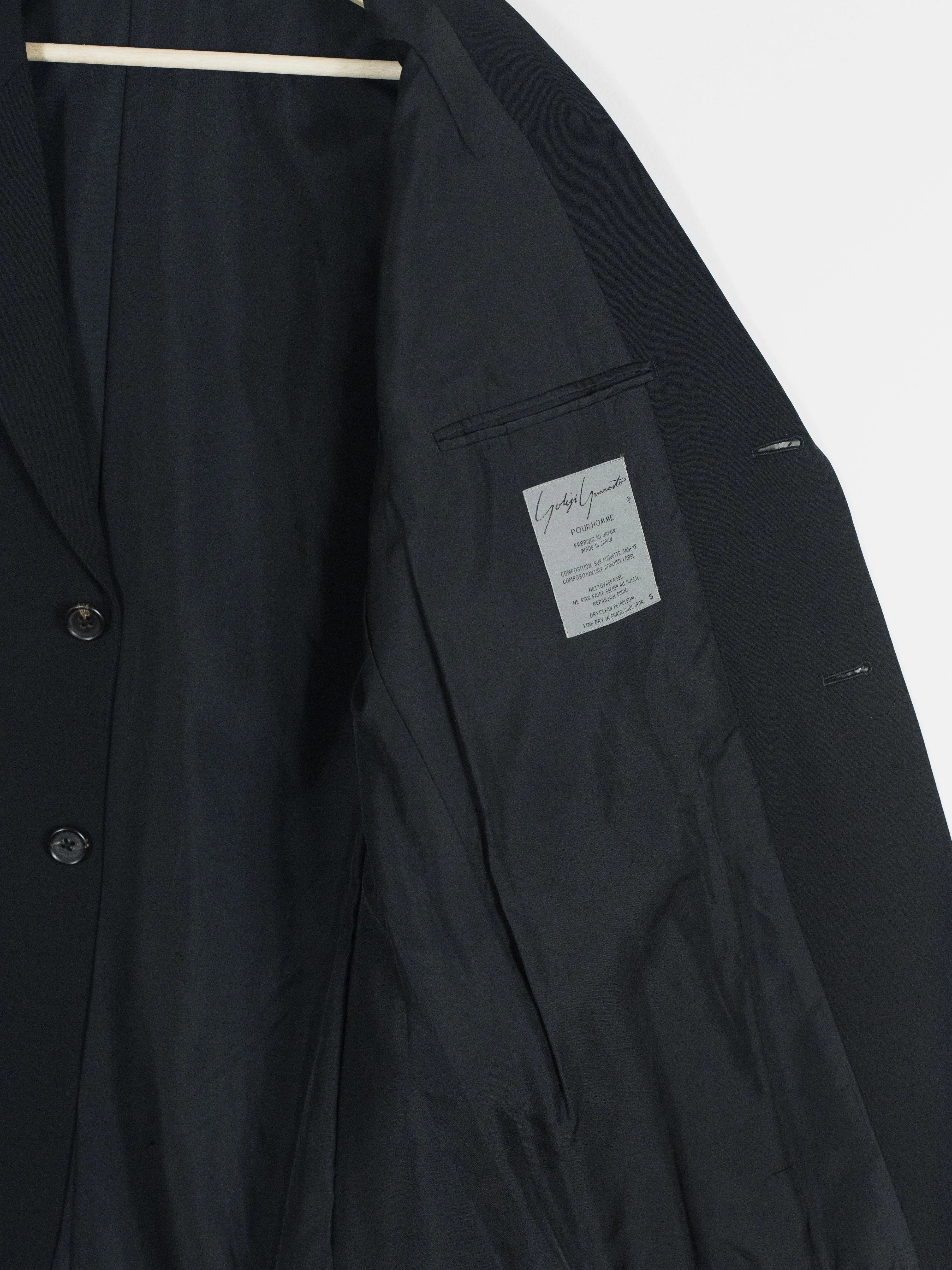 Yohji Yamamoto Pour Homme SS91 Purse Pocket Blazer